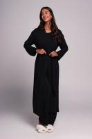 Довгий жіночий халат із мікромодала