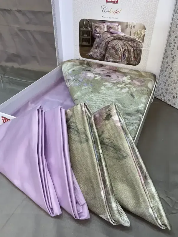 Постільна білизна TAC JASMINE GRI 200*220/240*260/50*70-4 LILA 100% бабовна, арт. 60228731j (шт)