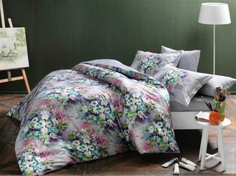 Постільна білизна TAC Dijital Delft сімейна 160*220-2/240*260/50*70-4 LILAC 100% бабовна, арт. 60181417j (шт)