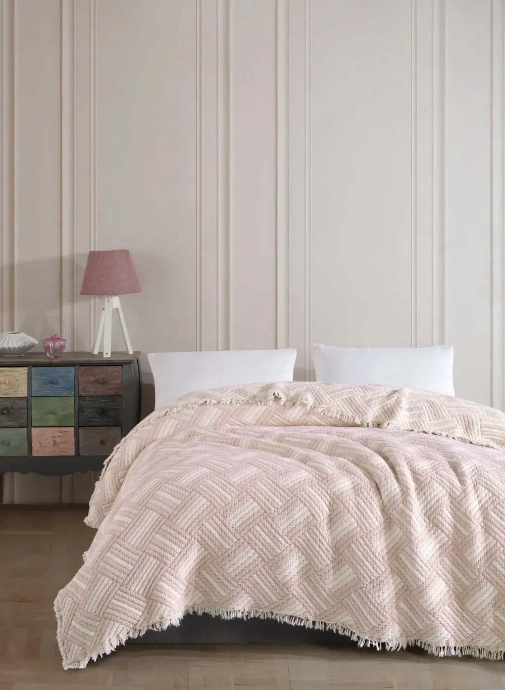 Покривало муслінове Saheser Terry pudra 230х250 см