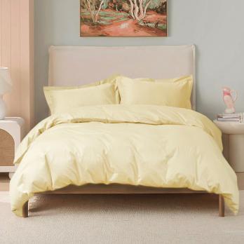 Постільна білизна сатин Lotus Home - Dakota Modern масляно-жовтий