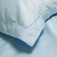 Постільна білизна сатин Lotus Home - Dakota Modern блакитний євро