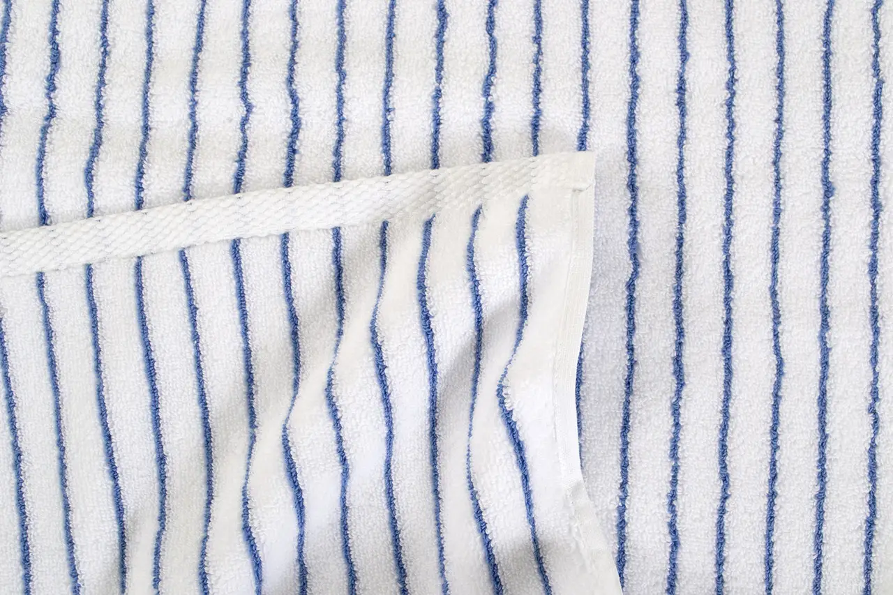 Рушник Lotus Home Готель Premium - Microcotton Stripe White-Blue  550 г/м2