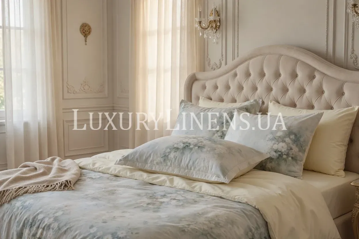 Постільна білизна LUXURY LINENS Laurette IVORY 100%єгипетська бавовна