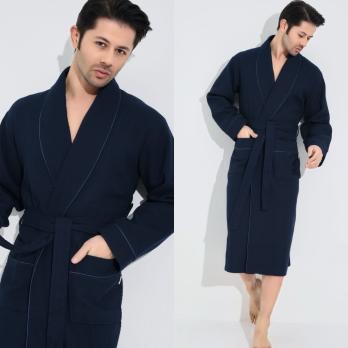Халат NUSA-22655 L/XL LACIVERT 50% bamboo/50% cotton Туреччина