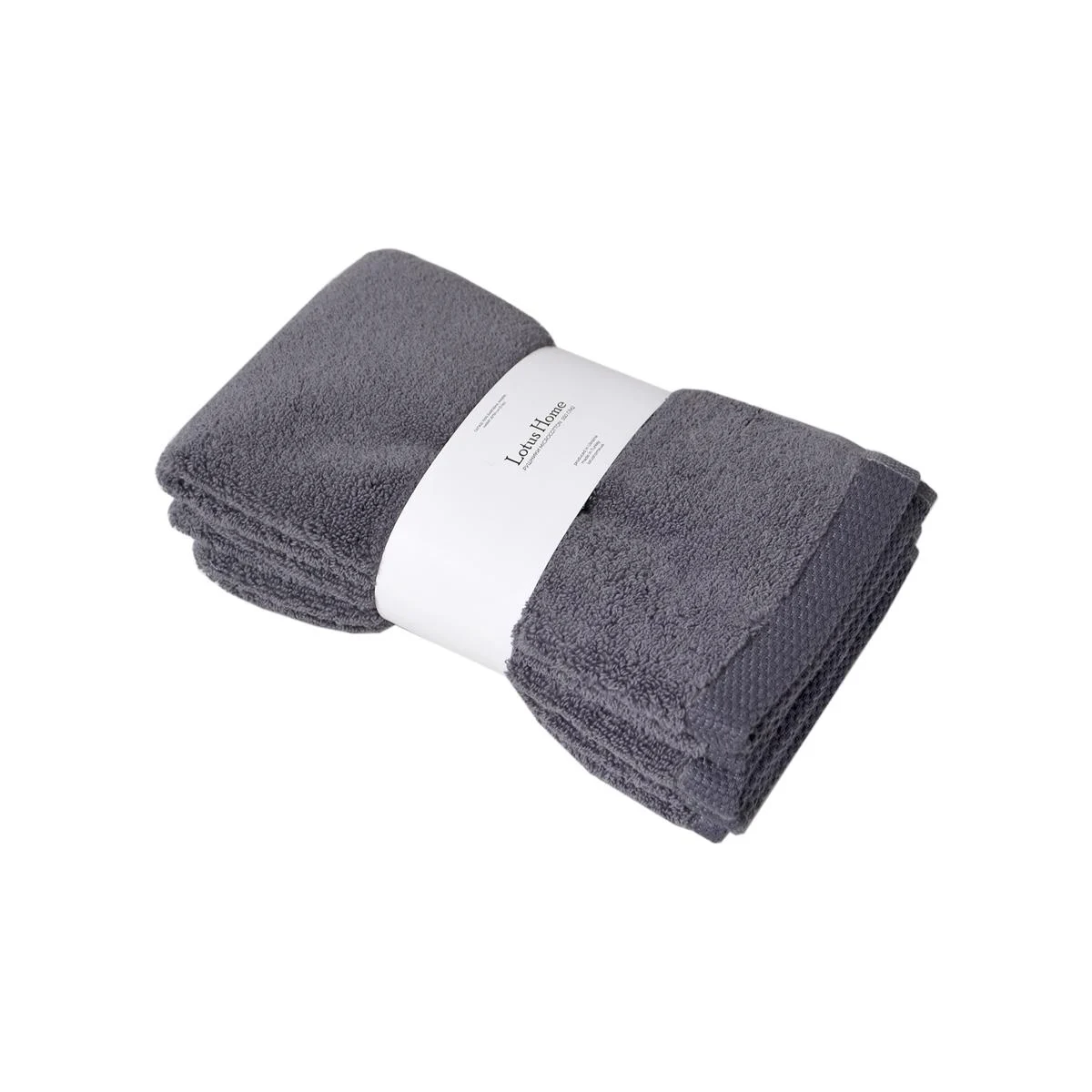 Набір рушників Lotus Home Готель Premium Microcotton 3шт. 30х50 см Antrasit