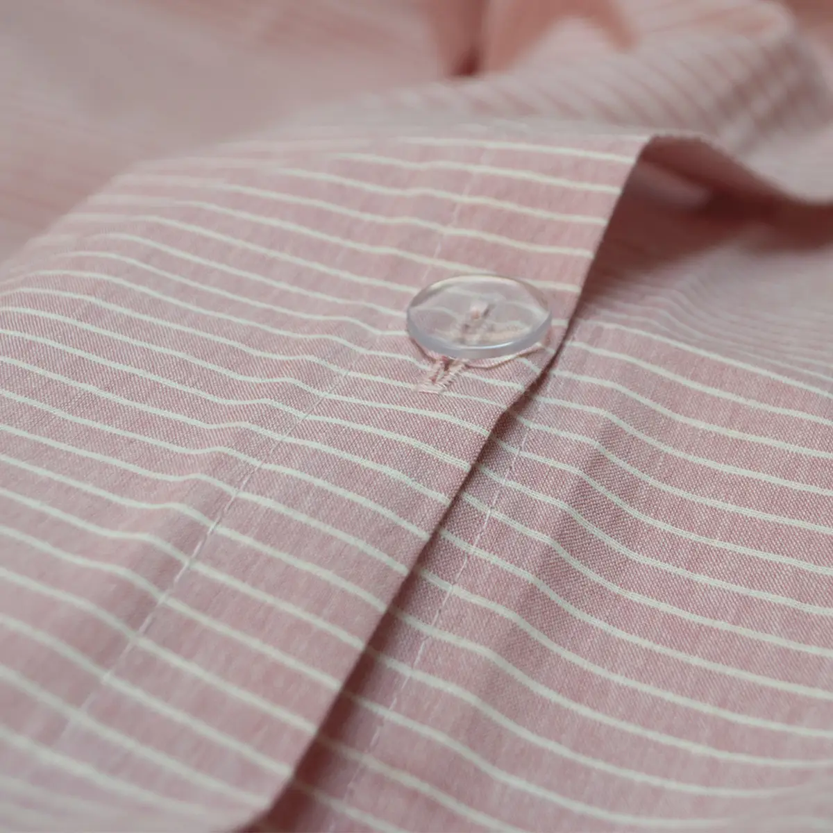 Постільна білизна сімейна Lotus Home Premium Percale Stripe рожева перкаль 100% бавовна